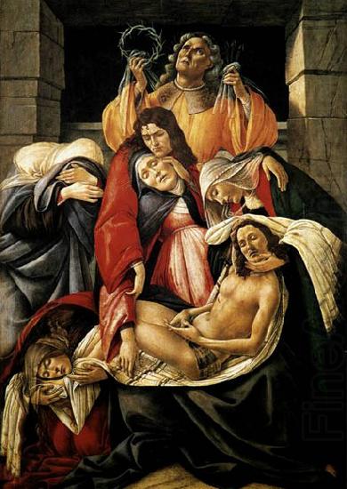 BOTTICELLI, Sandro Lamentation over the Dead Christ